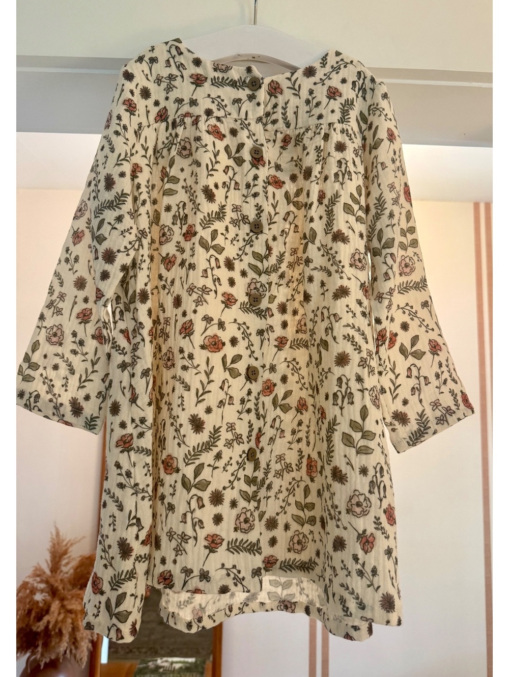 Ellie h Boutique Girls Dress Fall Flowers Sz 4 Years NWT